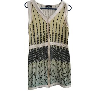 Versus Versace Mini Dress Sleeveless Womens Size 42 full zip Italy Elegant AS IS